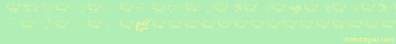 More about Caveart Font Caveart Font – Yellow Fonts on Green Background