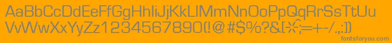 EuraldbNormal Font – Gray Fonts on Orange Background
