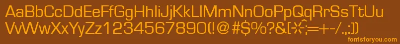 Шрифт EuraldbNormal – оранжевые шрифты на коричневом фоне
