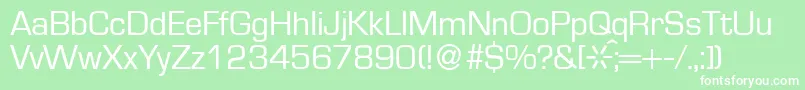 EuraldbNormal Font – White Fonts on Green Background