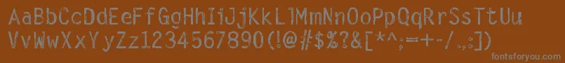 Шрифт DigitalNoise – серые шрифты на коричневом фоне