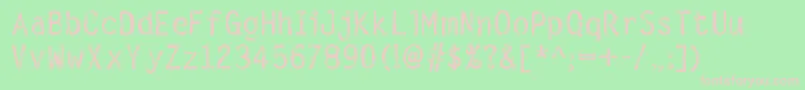 DigitalNoise Font – Pink Fonts on Green Background