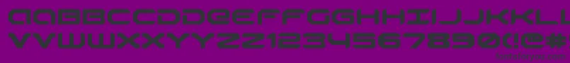 RobotaurExpanded Font – Black Fonts on Purple Background