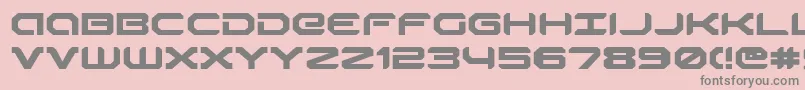 RobotaurExpanded Font – Gray Fonts on Pink Background