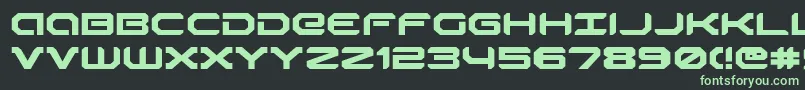 RobotaurExpanded Font – Green Fonts on Black Background