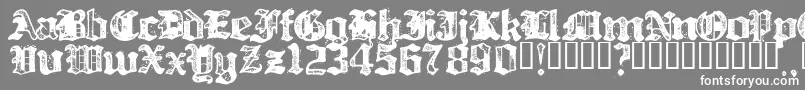フォントBillh – 灰色の背景に白い文字