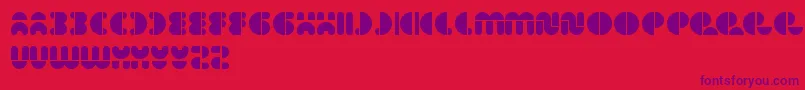 ImpulseOfHeart Font – Purple Fonts on Red Background