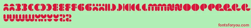 ImpulseOfHeart Font – Red Fonts on Green Background