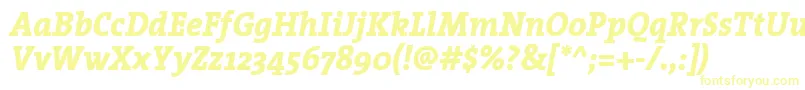 TheserifextraboldItalic Font – Yellow Fonts