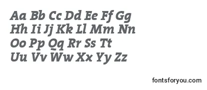 TheserifextraboldItalic Font