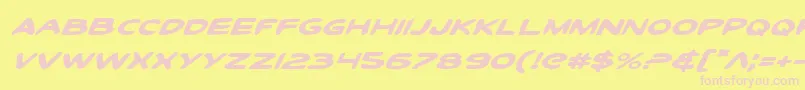 Toontiei Font – Pink Fonts on Yellow Background