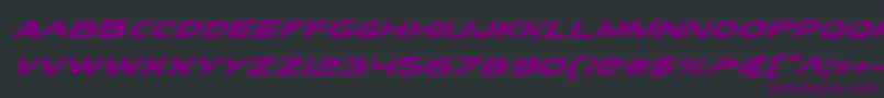 Toontiei Font – Purple Fonts on Black Background