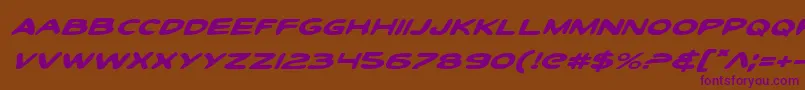 Toontiei Font – Purple Fonts on Brown Background