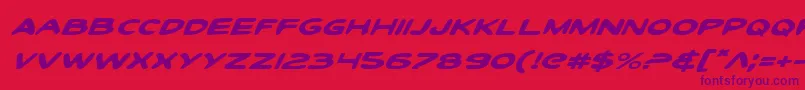 Toontiei Font – Purple Fonts on Red Background