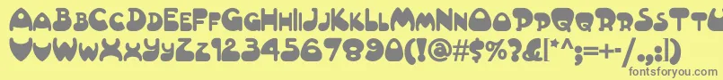 Altamontenf Font – Gray Fonts on Yellow Background