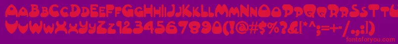 Altamontenf Font – Red Fonts on Purple Background