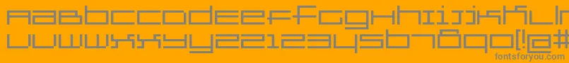 Шрифт Gridexercise – серые шрифты на оранжевом фоне