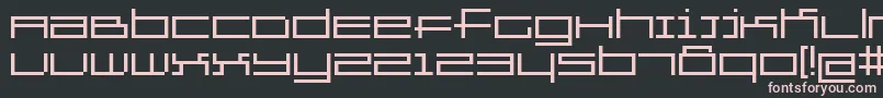 Gridexercise Font – Pink Fonts on Black Background