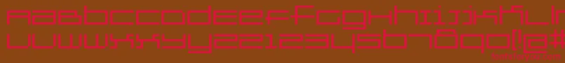 Gridexercise Font – Red Fonts on Brown Background