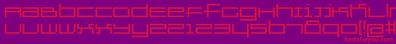 Gridexercise Font – Red Fonts on Purple Background