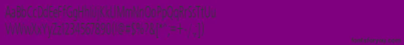 Freeset55n Font – Black Fonts on Purple Background