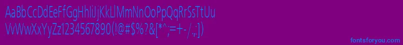 Freeset55n Font – Blue Fonts on Purple Background
