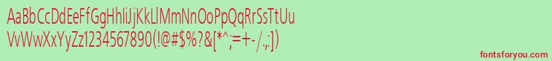 Freeset55n Font – Red Fonts on Green Background