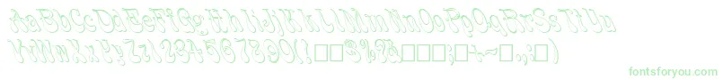 FzJazzy173D Font – Green Fonts on White Background