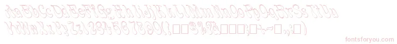 FzJazzy173D Font – Pink Fonts on White Background