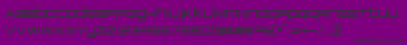 PcapTerminalCondensed Font – Black Fonts on Purple Background