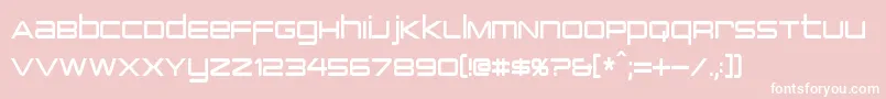 fuente PcapTerminalCondensed – Fuentes Blancas Sobre Fondo Rosa