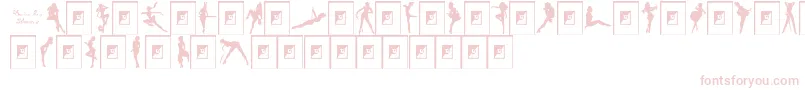 Darrianssexysilhouettes Font – Pink Fonts on White Background