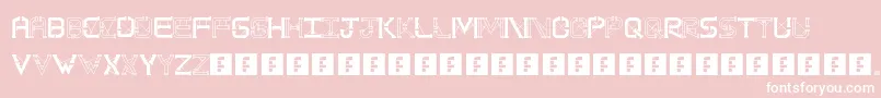 TsPipestructPlus Font – White Fonts on Pink Background