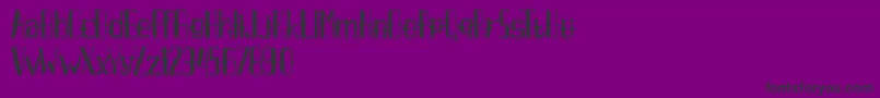 Czcionka AxrAirpenafreeversion – czarne czcionki na fioletowym tle