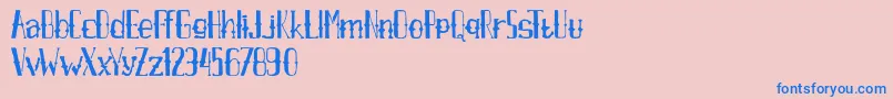 AxrAirpenafreeversion Font – Blue Fonts on Pink Background