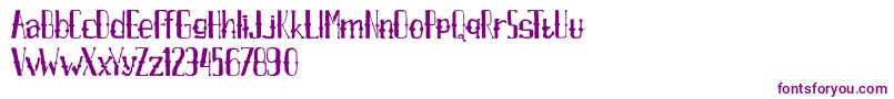 AxrAirpenafreeversion-Schriftart – Violette Schriften auf weißem Hintergrund