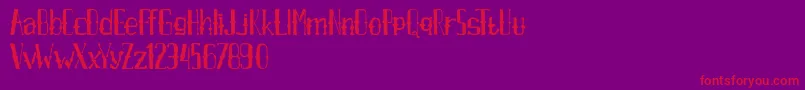 AxrAirpenafreeversion Font – Red Fonts on Purple Background