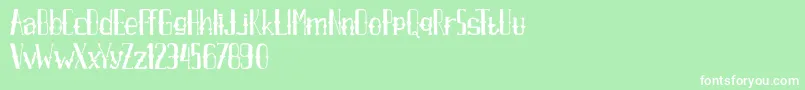 AxrAirpenafreeversion Font – White Fonts on Green Background