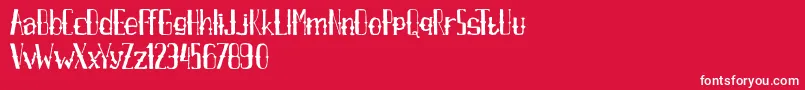 AxrAirpenafreeversion Font – White Fonts on Red Background