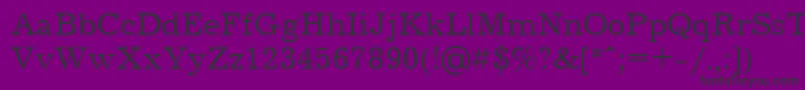 Jrn55C Font – Black Fonts on Purple Background
