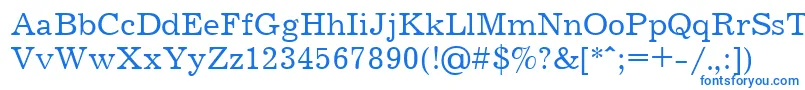 Jrn55C Font – Blue Fonts on White Background
