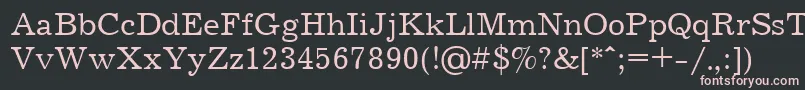 Jrn55C Font – Pink Fonts on Black Background