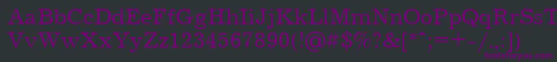 Jrn55C Font – Purple Fonts on Black Background
