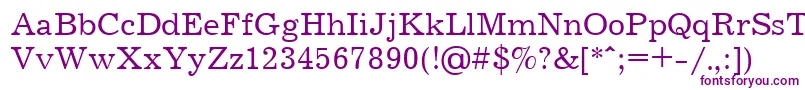 Jrn55C Font – Purple Fonts on White Background