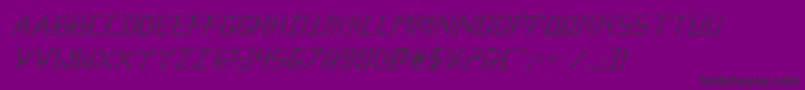 Brokencyborgital Font – Black Fonts on Purple Background