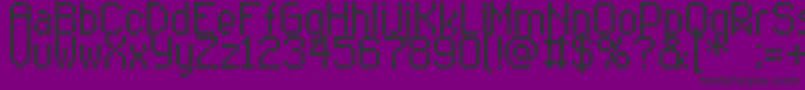 ROfficeL8 Font – Black Fonts on Purple Background