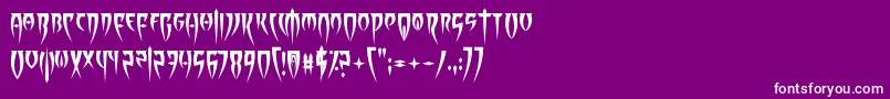 Weitere Informationen zur BeastOfRage-Schriftart BeastOfRage-Schriftart – Weiße Schriften auf violettem Hintergrund