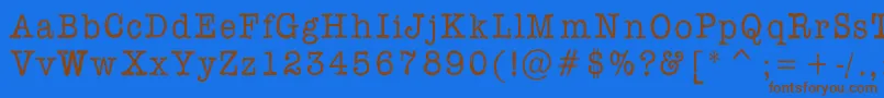 Aflfont Font – Brown Fonts on Blue Background