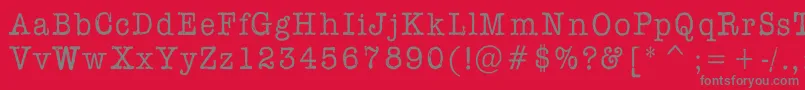 Шрифт Aflfont – серые шрифты на красном фоне