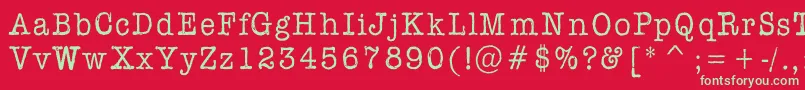 Шрифт Aflfont – зелёные шрифты на красном фоне